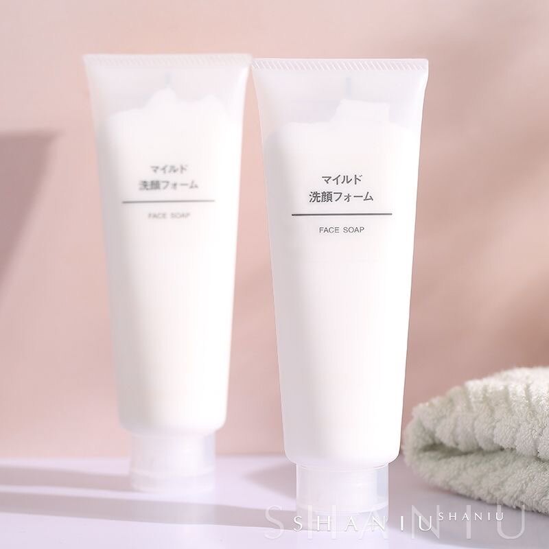 正品日本本土版MUJI无印良品洗面奶敏感肌温和清洁洁面乳控油泡沫_虎窝淘