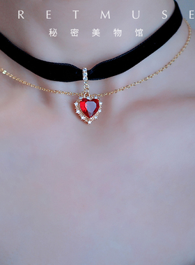 秘密美物馆原创心动告白项圈女