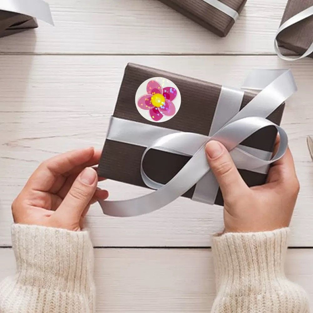 鲜花贴纸不干胶贴纸标签 铜板纸感谢花卉不干胶 婚礼礼物商业装饰,淘宝优惠券,粉丝福利购,淘宝优惠卷