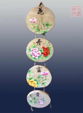 香樟木仿古手绘装饰墙壁挂件