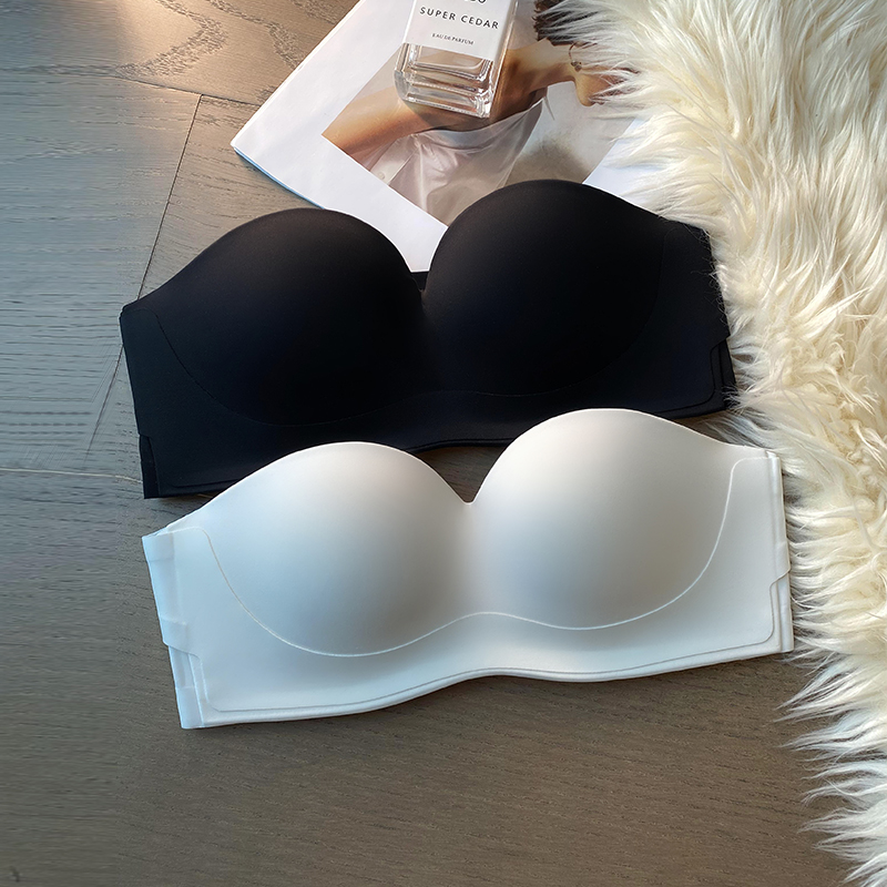 肩带防滑小胸女士一片式抹胸 新客文胸