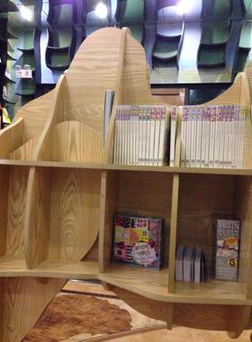 书架别墅橱窗道具木质动物造型