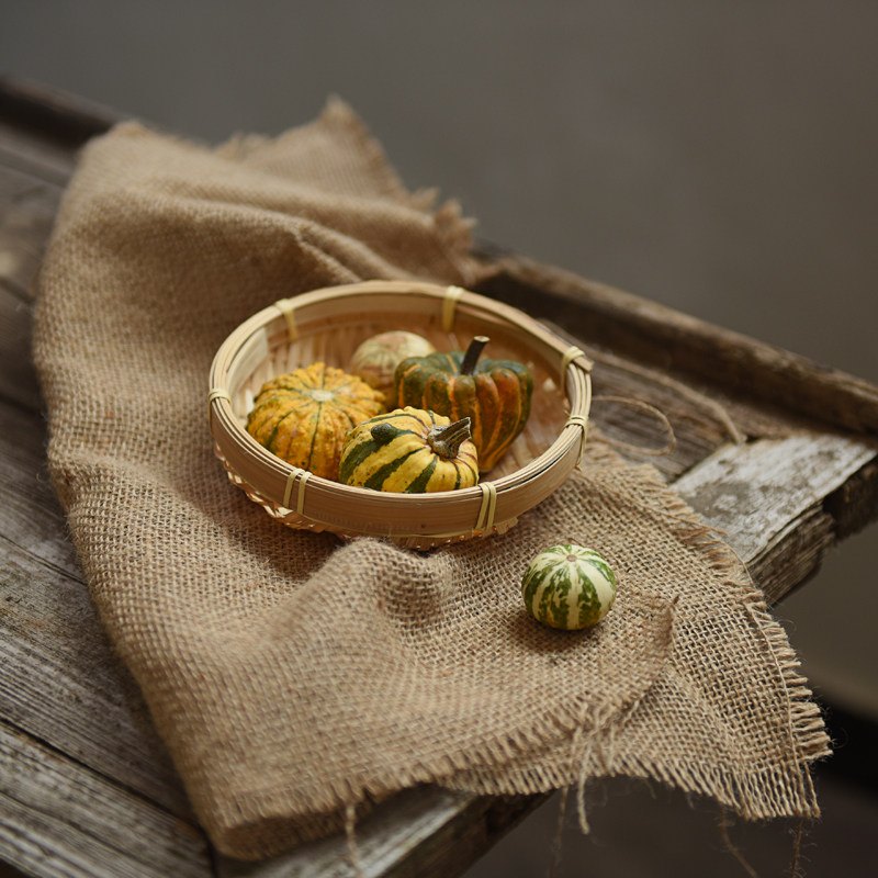 手工编制品竹筛五谷杂粮美食干货拍照道具背景布置装饰摆拍竹盘子,淘宝优惠券,粉丝福利购,淘宝优惠卷