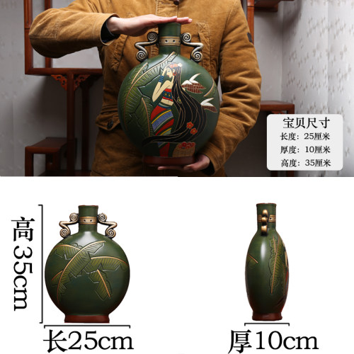 中国云南民族风丽江特色装饰品纪念品手工艺品轻奢玄关博古架摆件 - 图2