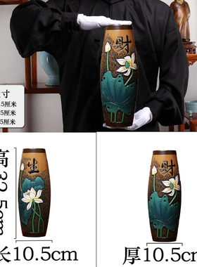 新中式风陶瓷电视柜入户进门摆件