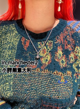 西太后土星合金满钻项链毛衣链