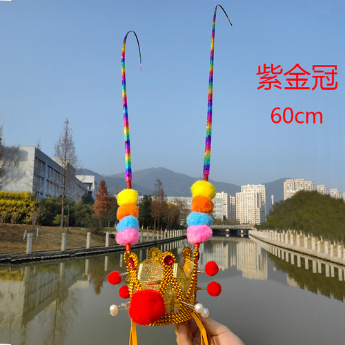 木制金箍棒 孙悟空金箍棒玩具 儿童玩具金箍棒 西游记金箍棒兵器 - 图2