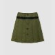 New Premium Vintage Lace Button Pleated Skirt