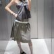 New Premium Vintage Lace Button Pleated Skirt