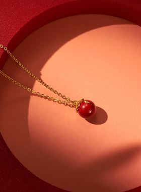 YiSiXiCi/一饰小词项链轻奢朱砂