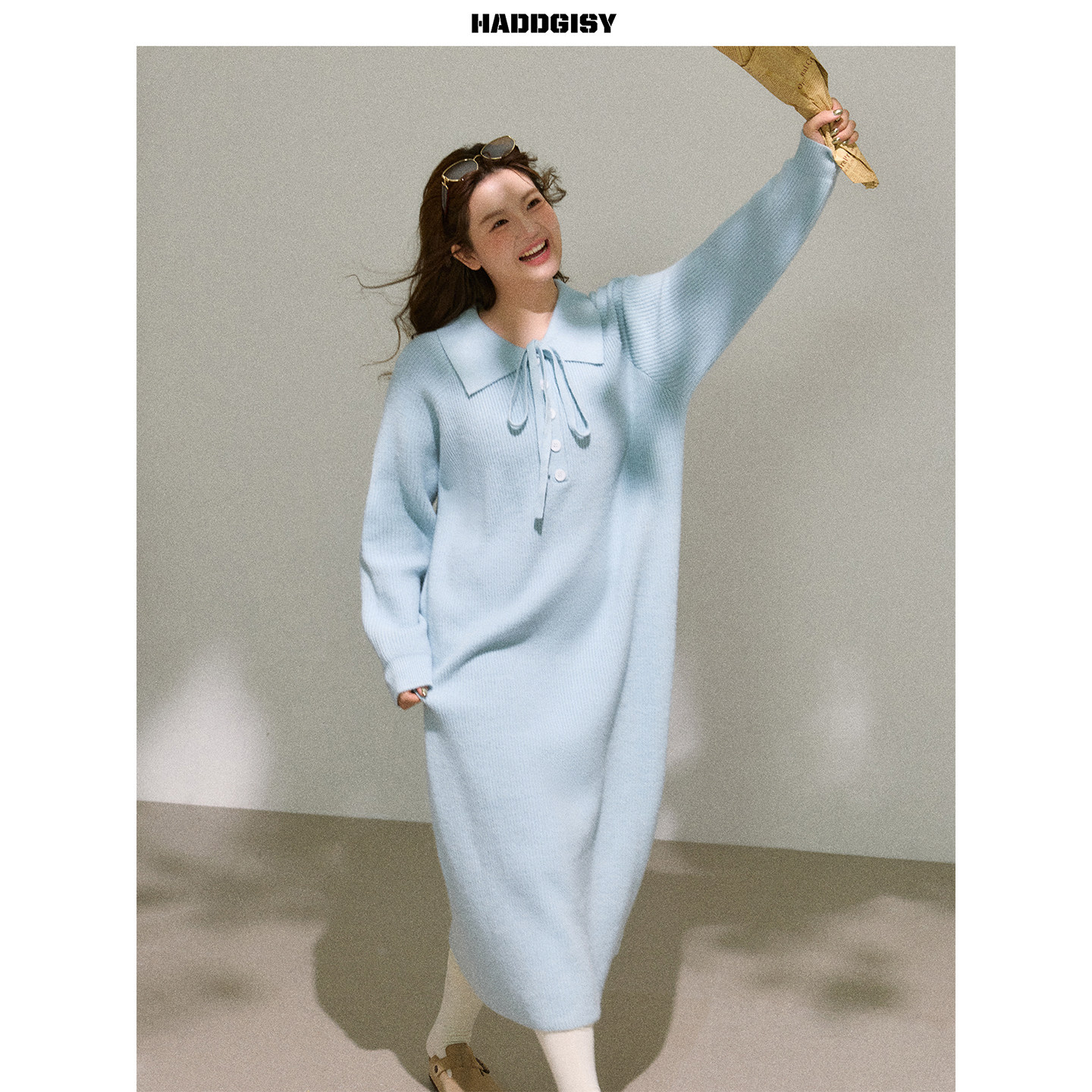 曾小咸大码女装 胖mm蓝色连衣裙2025新款冬季重要场合套装高级感,淘宝优惠券,粉丝福利购,淘宝优惠卷