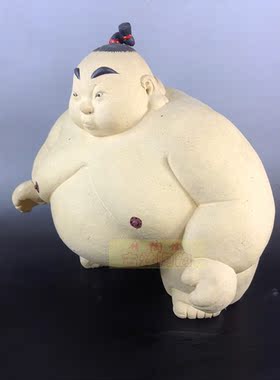 招财创意摆件五小福大相扑