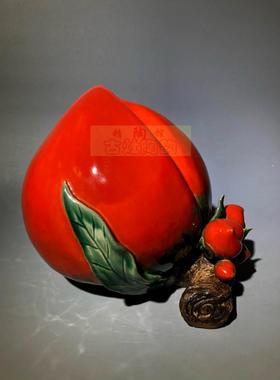 送长辈寿星生日礼物摆件大寿桃