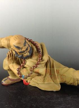 石湾公仔书房水浒传鲁智深工艺品