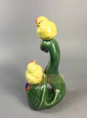 客厅书房摆件如意吉祥小鸡