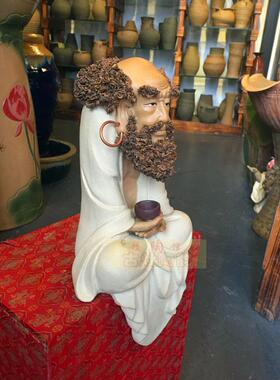 客厅书房招财摆件坐禅达摩