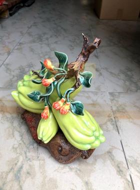 品客厅招财摆件小佛手瓜得心应手