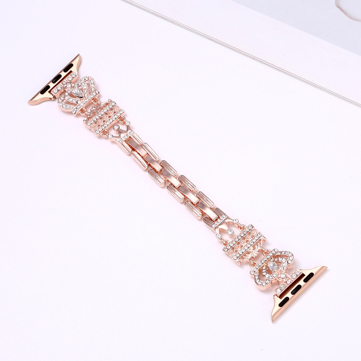 新款皇冠镶钻金属表带适用苹果Apple手表腕带iwatch56789SE表带,淘宝优惠券,粉丝福利购,淘宝优惠卷