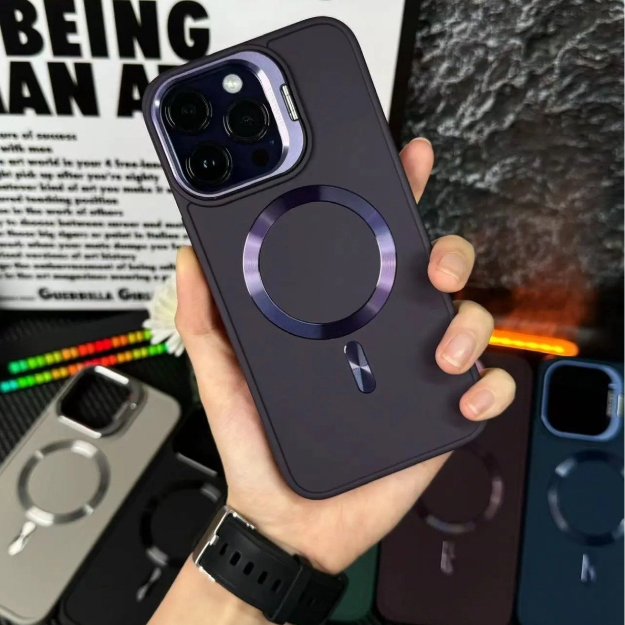 磨砂镜头隐形支架适用苹果15promax手机壳新款磁吸16保护套感,淘宝优惠券,粉丝福利购,淘宝优惠卷