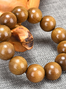 金底阴沉金丝楠木手链念珠手串