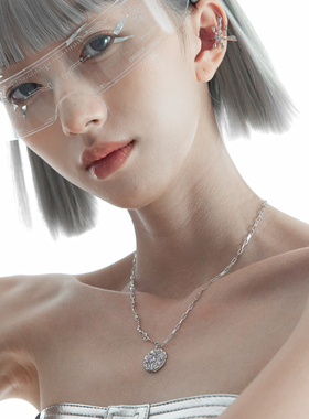 雏菊水晶锆石朋克风原创硬币