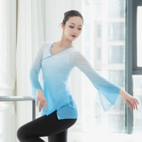 Классические танцевальные костюмы, тренировочная женская одежда, градиент -арт -экзамен для взрослого тела, национальная танцевальная танцевальная танцевальная платья.