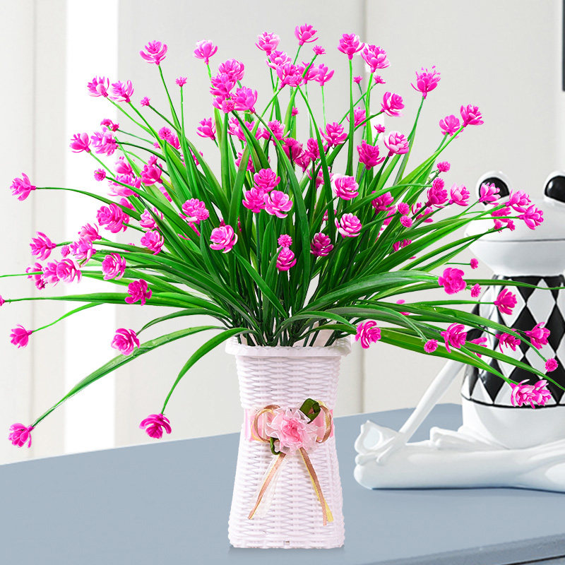 塑料假花仿真花摆设室内客厅餐桌花艺摆件婚庆装饰插花盆栽干花束,淘宝优惠券,粉丝福利购,淘宝优惠卷