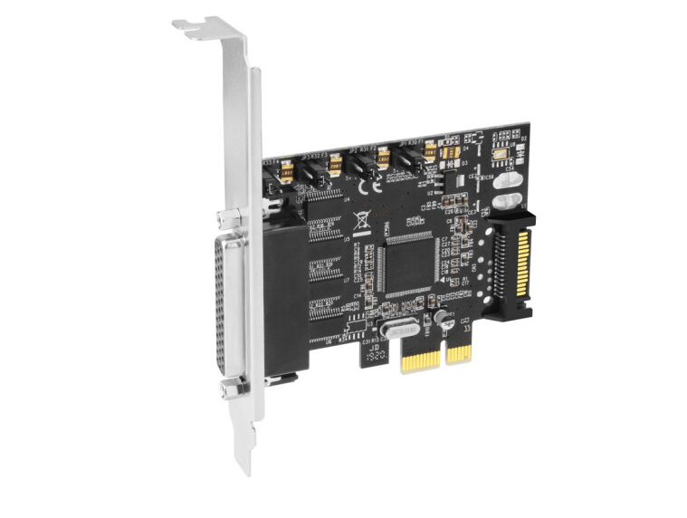 魔羯MOGE MC2340 PCI-E转4串口卡PCI-E转RS232串口卡1针供电COM卡 - 图0