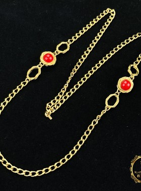 美国monet打标重工项链