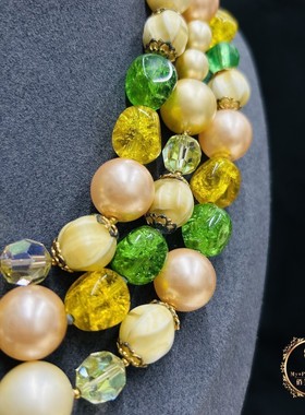 vintage中古首饰孤品项链