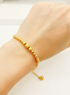 女士镀金材料简约时尚转运珠