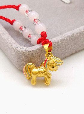 久不掉色越南十二生肖吊坠黄金