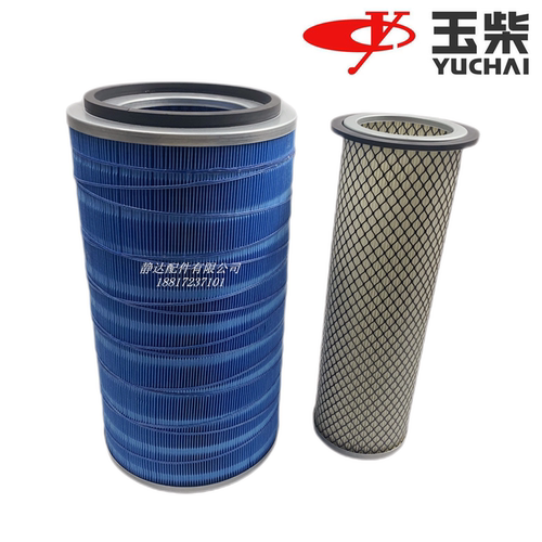 玉柴YK2342A-F 空气滤清器 空滤 纸芯江淮东风 K2342空滤芯 原厂 - 图1