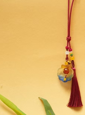 2026年丙午马年本命年佛法琉璃挂件十二生肖六字箴言平安挂饰护身