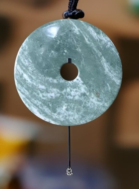 样板房平安扣玉石绿色家居摆设