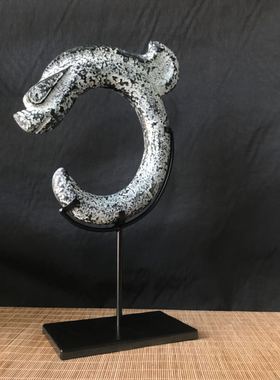 简约新款祝福玉摆件桌面绿色