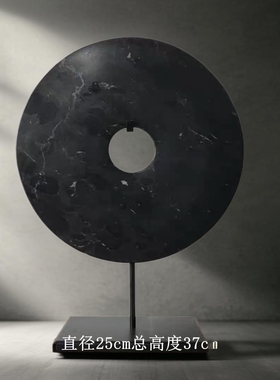 样板房平安扣玉石绿色家居摆设