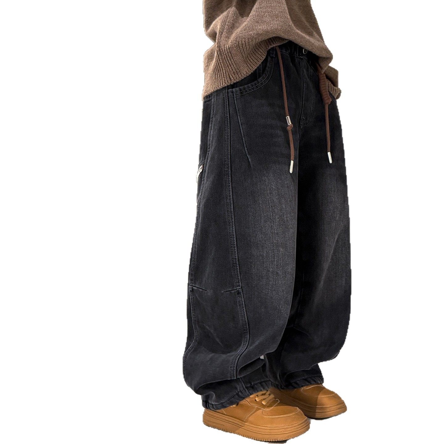 男童加绒牛仔裤秋冬款2025新款儿童冬季一体绒加厚裤子大男孩冬装,淘宝优惠券,粉丝福利购,淘宝优惠卷