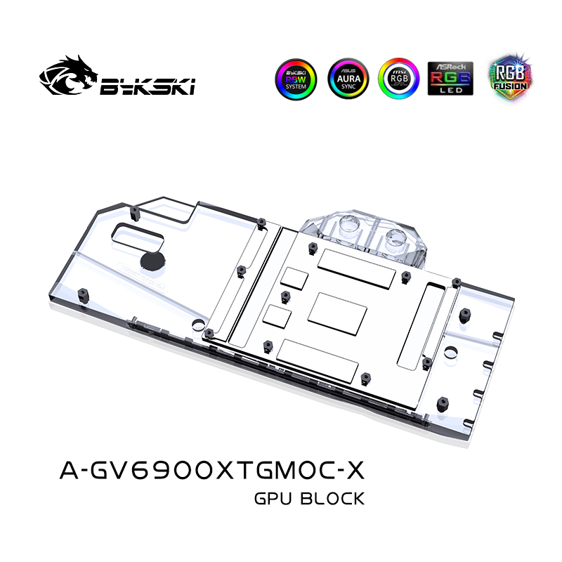 Bykski A-GV6900XTGMOC-X显卡水冷头技嘉 RX 6900XT Gaming OC-图0