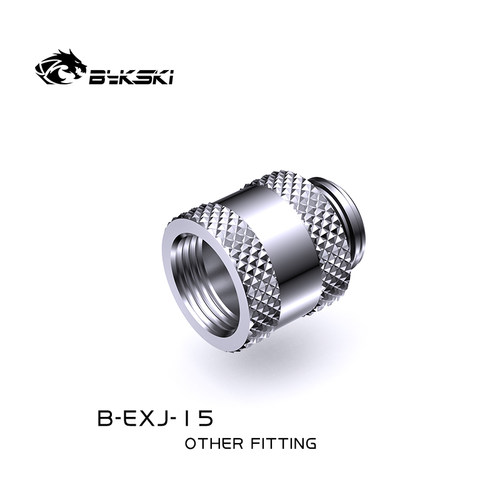 Bykski B-EXJ-15 银色15MM延长座 G1/4螺纹 内螺纹延长座 - 图1