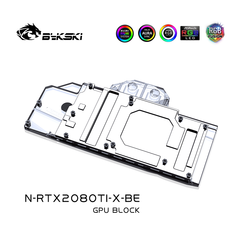 Bykski N-RTX2080TI-X 显卡水冷头 公版2080TI/2080 多款品牌兼容 - 图0