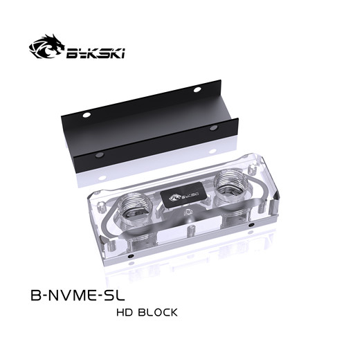 Bykski B-NVME-SL M.2 固态硬盘 亚克力硬盘冷头 - 图0