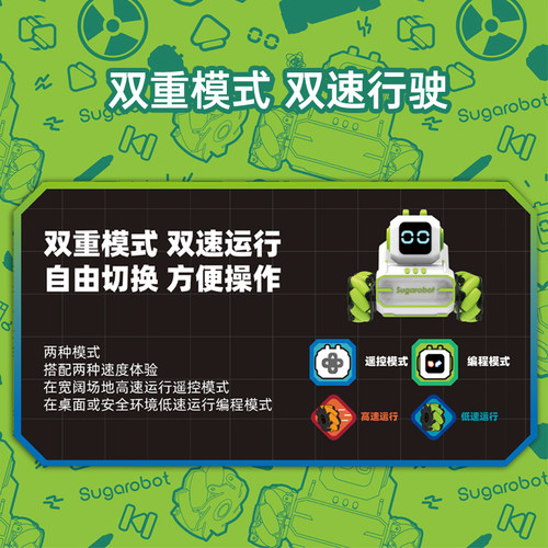 Hape方糖机器人儿童早教益智玩具编程启蒙智能STEAM教育男女孩3岁 - 图1