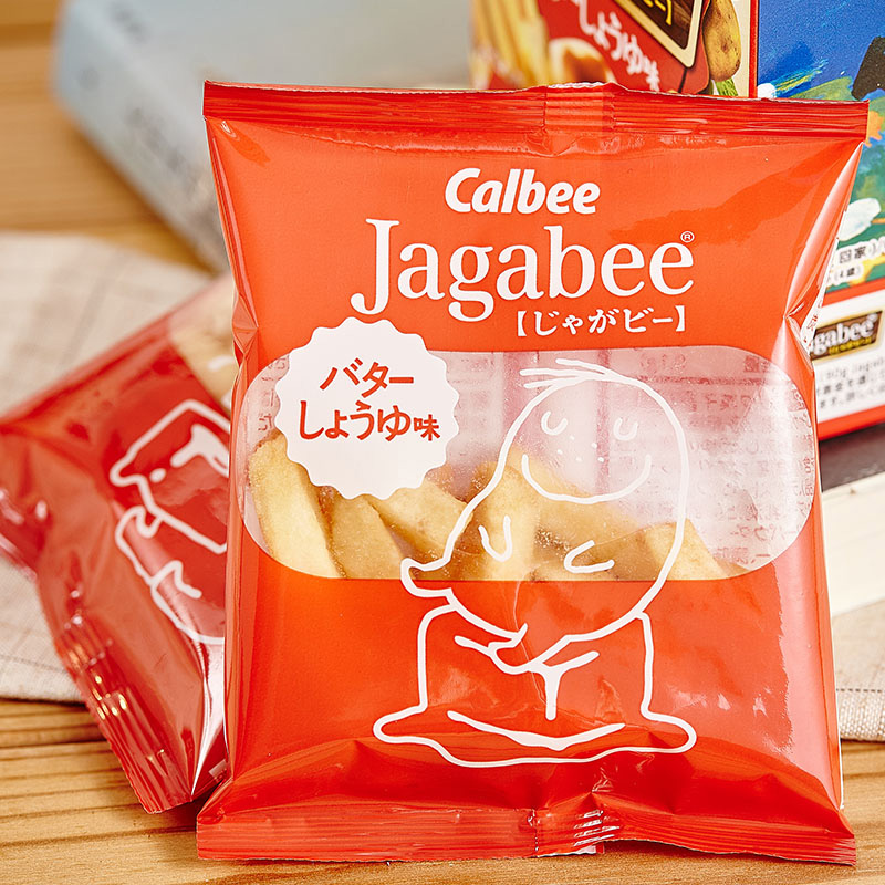 日本进口零食calbee卡乐比薯条三兄弟8盒休闲小吃网红食品大礼包
