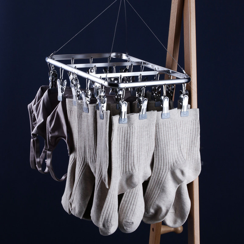 不锈钢晒架晾衣夹子铝合金晒架晒袜架内衣裤儿童挂钩防滑夹晾衣架,淘宝优惠券,粉丝福利购,淘宝优惠卷