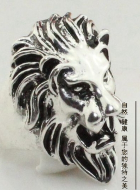 非主流夸张狮子座朋克风夜店戒指