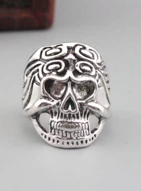 戒指夸张云纹骷髅霸气朋克夜店