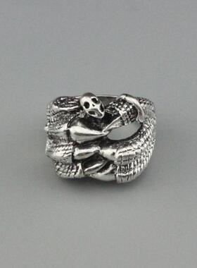 非主流生肖鹰爪朋克风夜店戒指