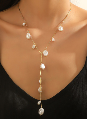 Pearl necklace Luxurious retro accessories 珍珠项链
