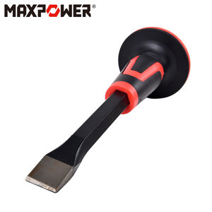 迈泊双色胶柄平凿尖凿 石工凿子 水泥扁凿五金工具钢凿石头凿